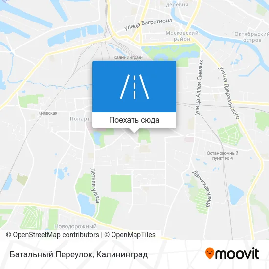 Карта Батальный Переулок
