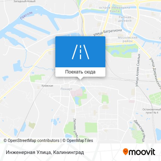 Карта Инженерная Улица