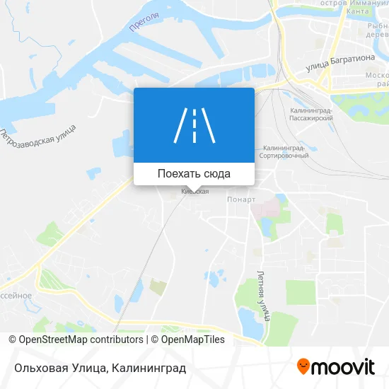 Карта Ольховая Улица