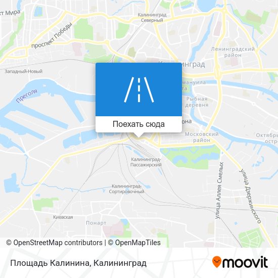 Карта Площадь Калинина