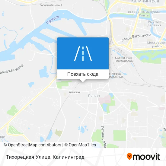 Карта Тихорецкая Улица
