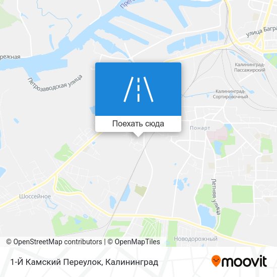 Карта 1-Й Камский Переулок