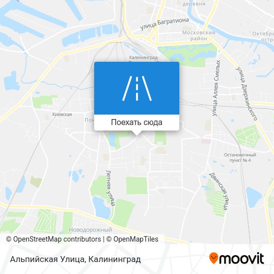 Карта Альпийская Улица