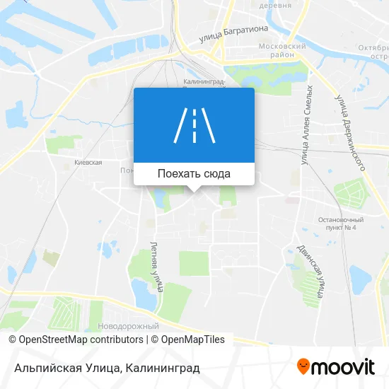 Карта Альпийская Улица