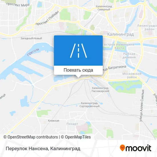 Карта Переулок Нансена