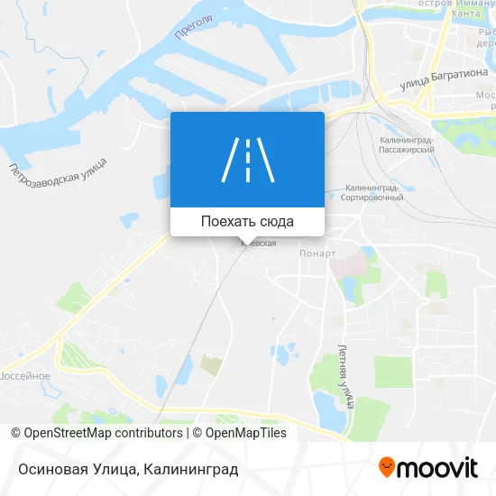Карта Осиновая Улица
