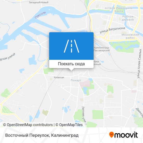 Карта Восточный Переулок