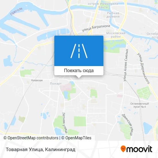 Карта Товарная Улица