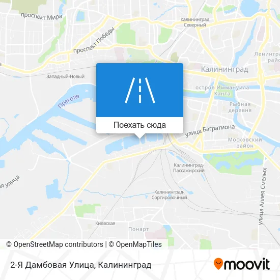 Карта 2-Я Дамбовая Улица