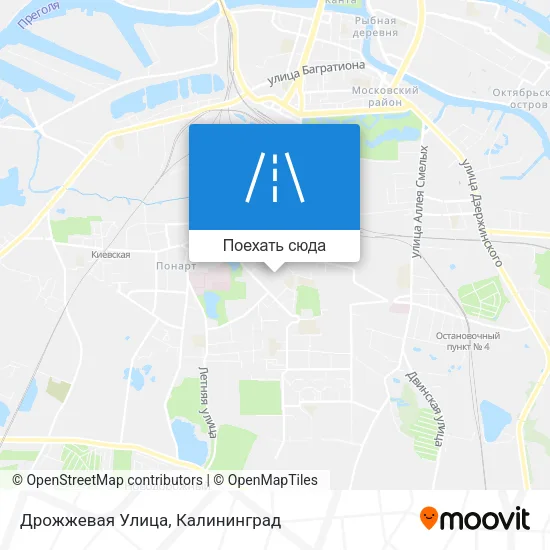 Карта Дрожжевая Улица