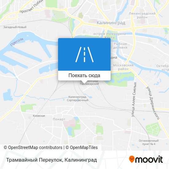 Карта Трамвайный Переулок