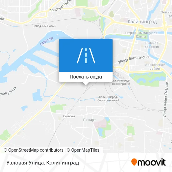 Карта Узловая Улица