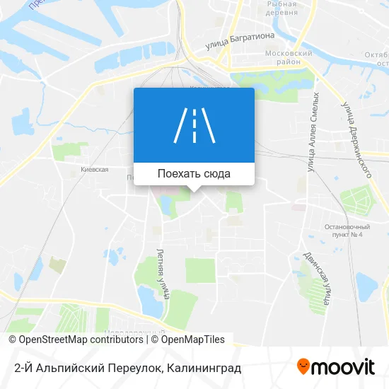 Карта 2-Й Альпийский Переулок