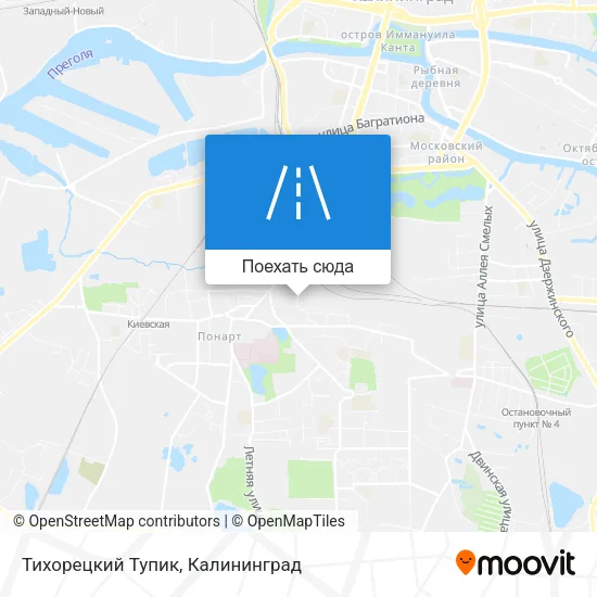 Карта Тихорецкий Тупик