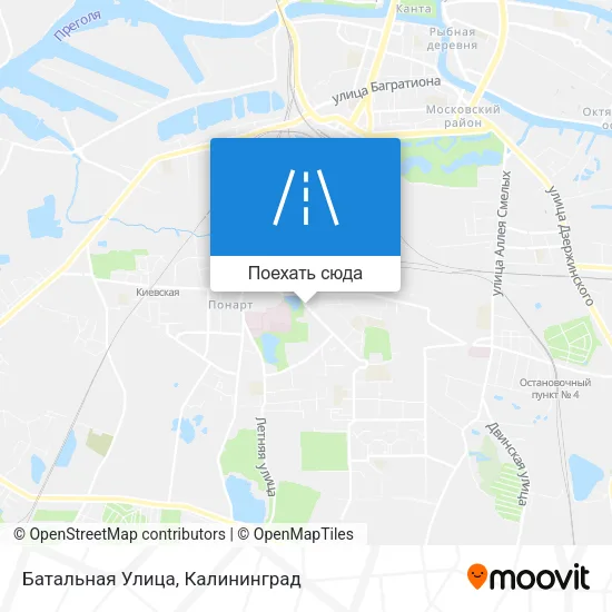 Карта Батальная Улица