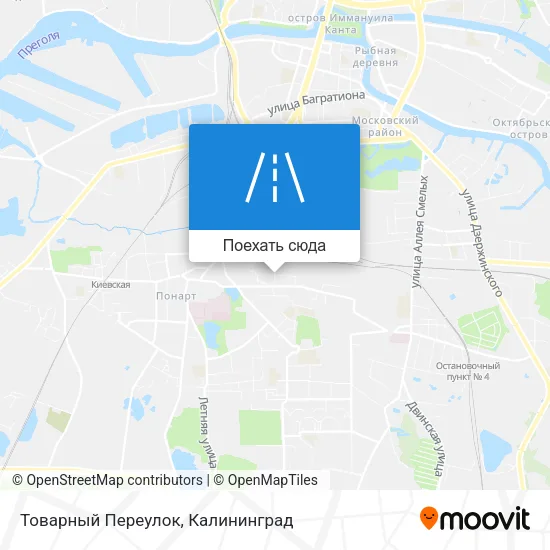 Карта Товарный Переулок