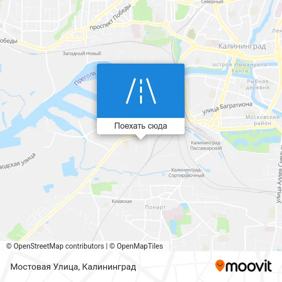 Карта Мостовая Улица