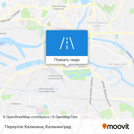 Карта Переулок Калинина