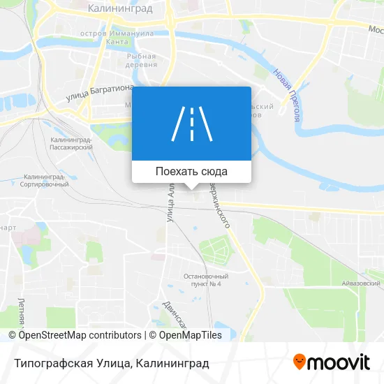 Карта Типографская Улица