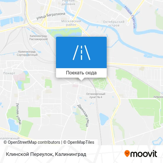 Карта Клинской Переулок