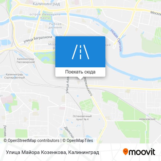 Карта Улица Майора Козенкова
