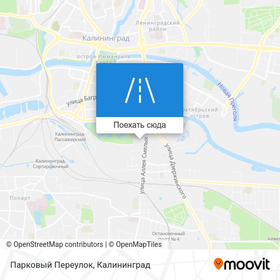 Карта Парковый Переулок