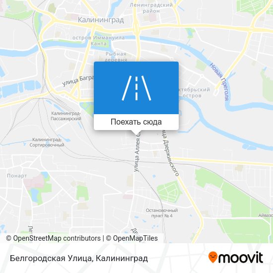 Карта Белгородская Улица