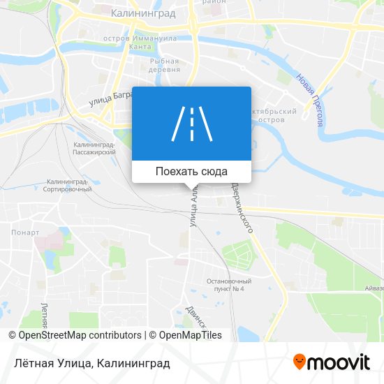 Карта Лётная Улица