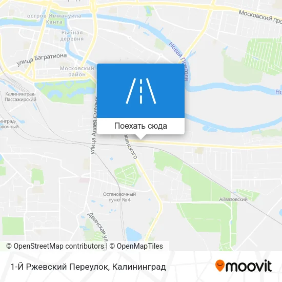 Карта 1-Й Ржевский Переулок