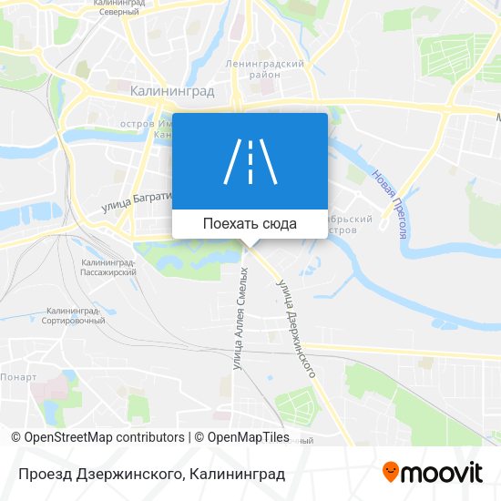 Карта Проезд Дзержинского