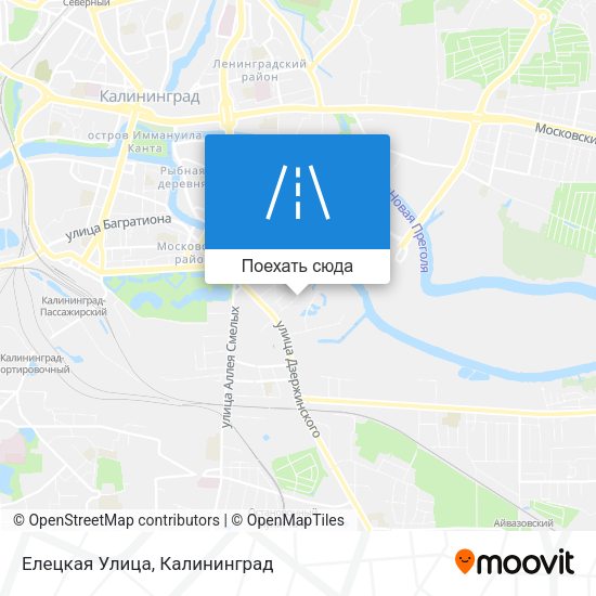 Карта Елецкая Улица