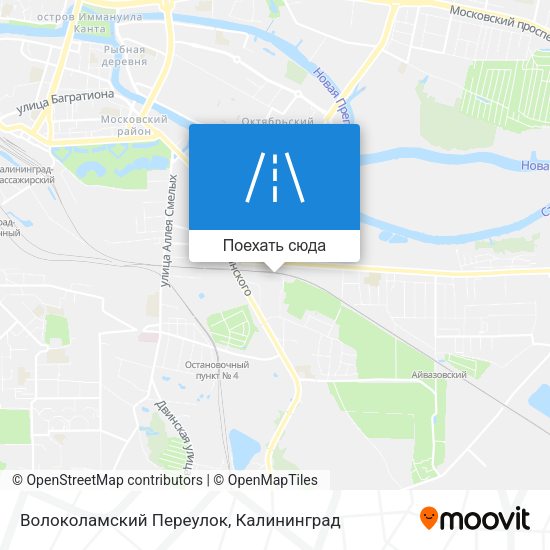 Карта Волоколамский Переулок
