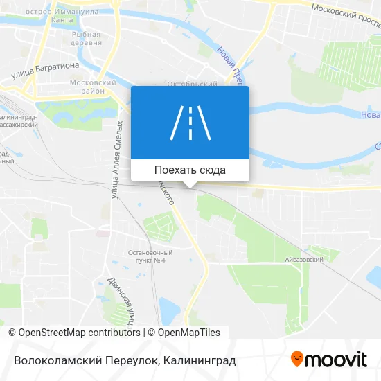 Карта Волоколамский Переулок