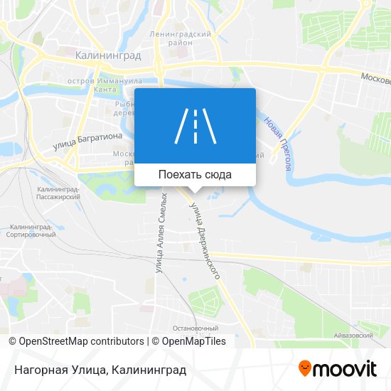 Карта Нагорная Улица