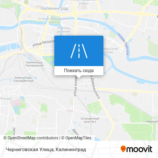 Карта Черниговская Улица