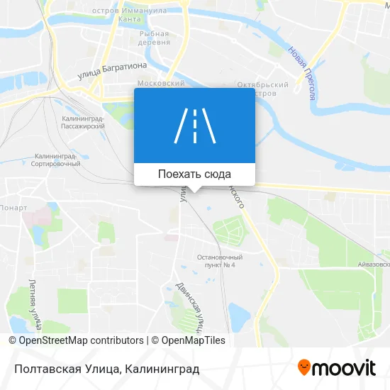 Карта Полтавская Улица