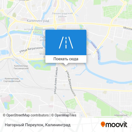 Карта Нагорный Переулок
