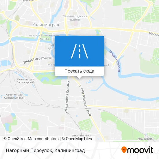 Карта Нагорный Переулок