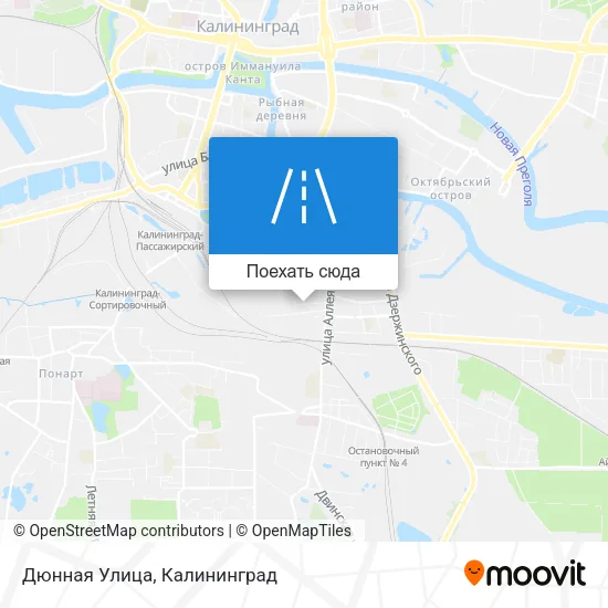 Карта Дюнная Улица