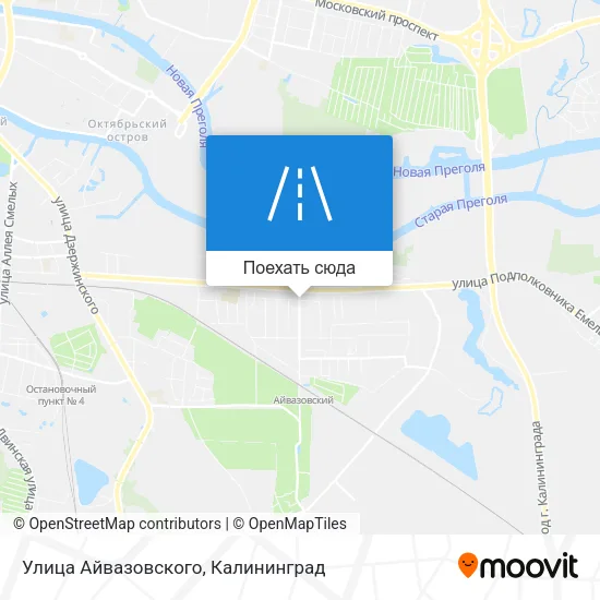 Карта Улица Айвазовского