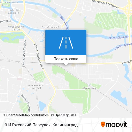 Карта 3-Й Ржевский Переулок