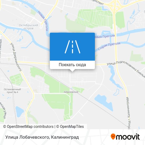 Карта Улица Лобачевского