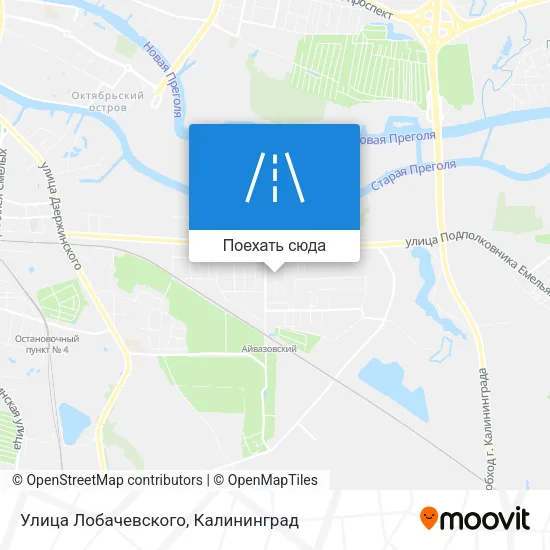 Карта Улица Лобачевского