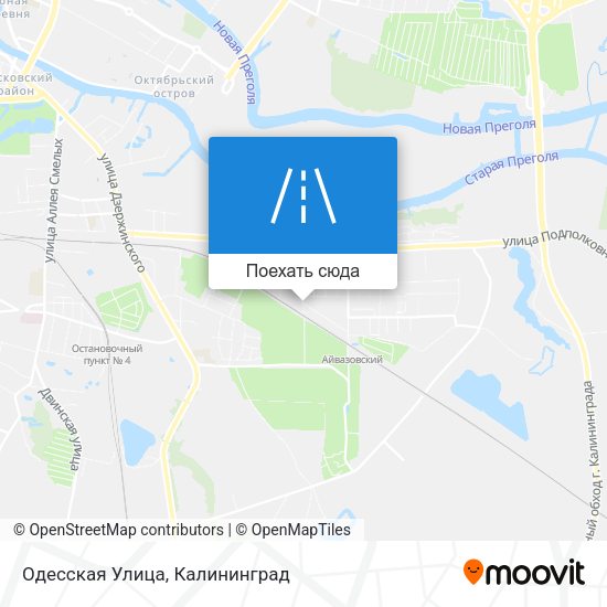 Карта Одесская Улица
