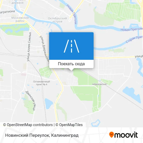 Карта Новинский Переулок
