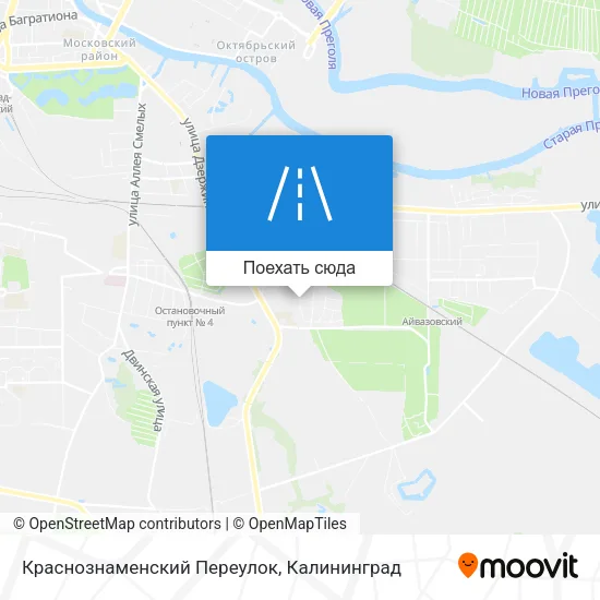 Карта Краснознаменский Переулок