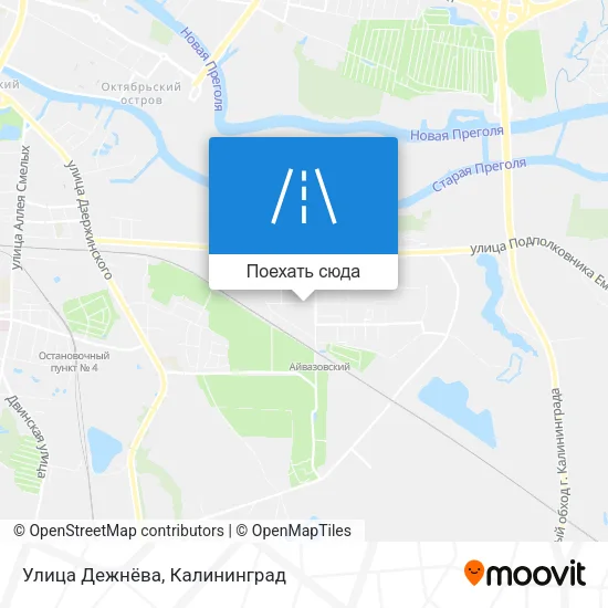 Карта Улица Дежнёва