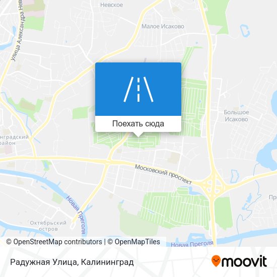 Карта Радужная Улица