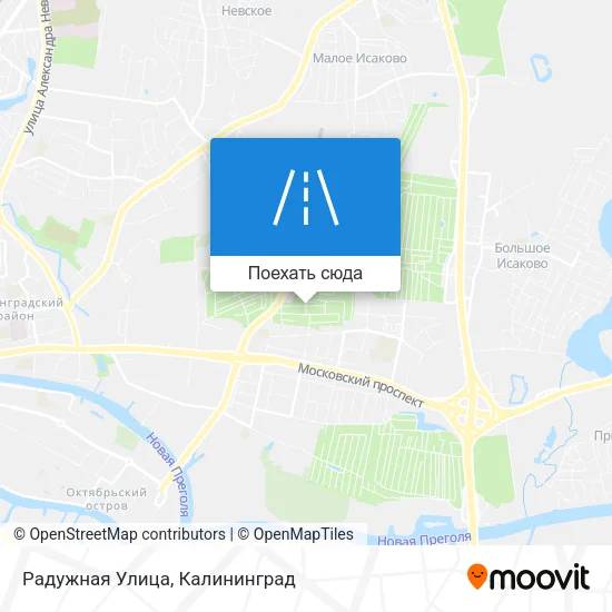 Карта Радужная Улица