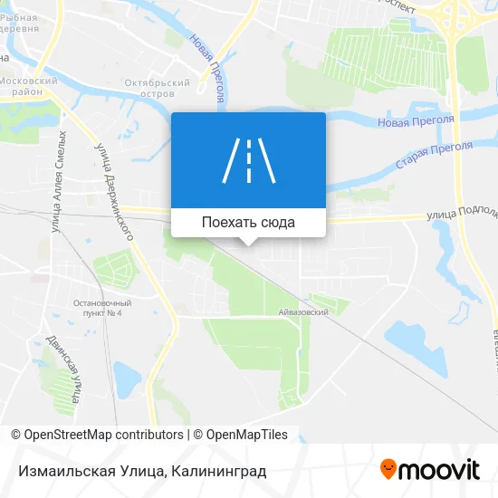 Карта Измаильская Улица
